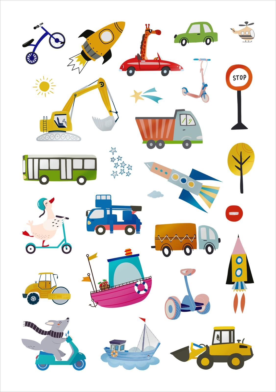 Glanz-Sticker – Fahrzeuge