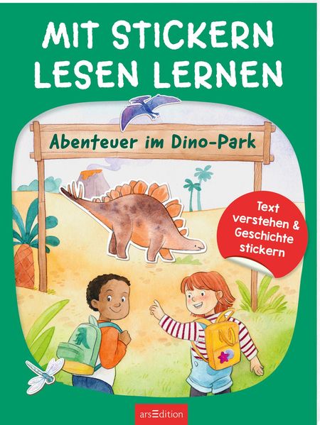 Mit Stickern Lesen lernen – Abenteuer im Dino-Park (Mängelexemplar)