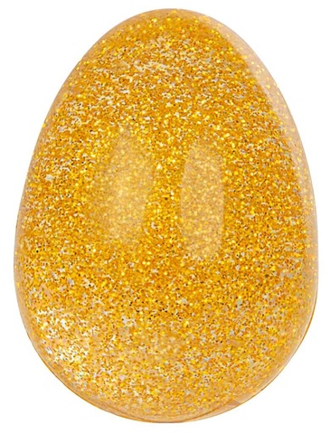 X_Glitzernder Eier-Flummi (Farbe wird zufällig gewählt)