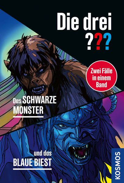 Die drei ???, Das schwarze Monster / und das blaue Biest (Doppelband) (Mängelexemplar)