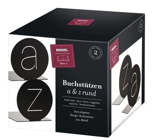 Buchstützen a & z rund Buchstützen a & z rund