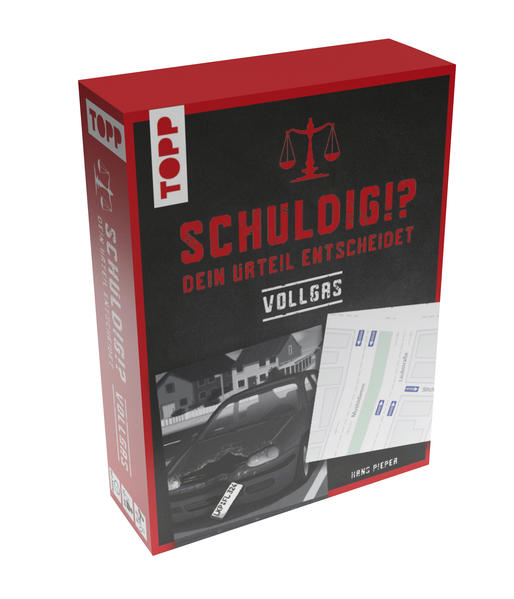 886db44bad8da69b510b3dce32967de11720011684 Schuldig?! Dein Urteil entscheidet – Vollgas. Krimispiel in 50 Karten