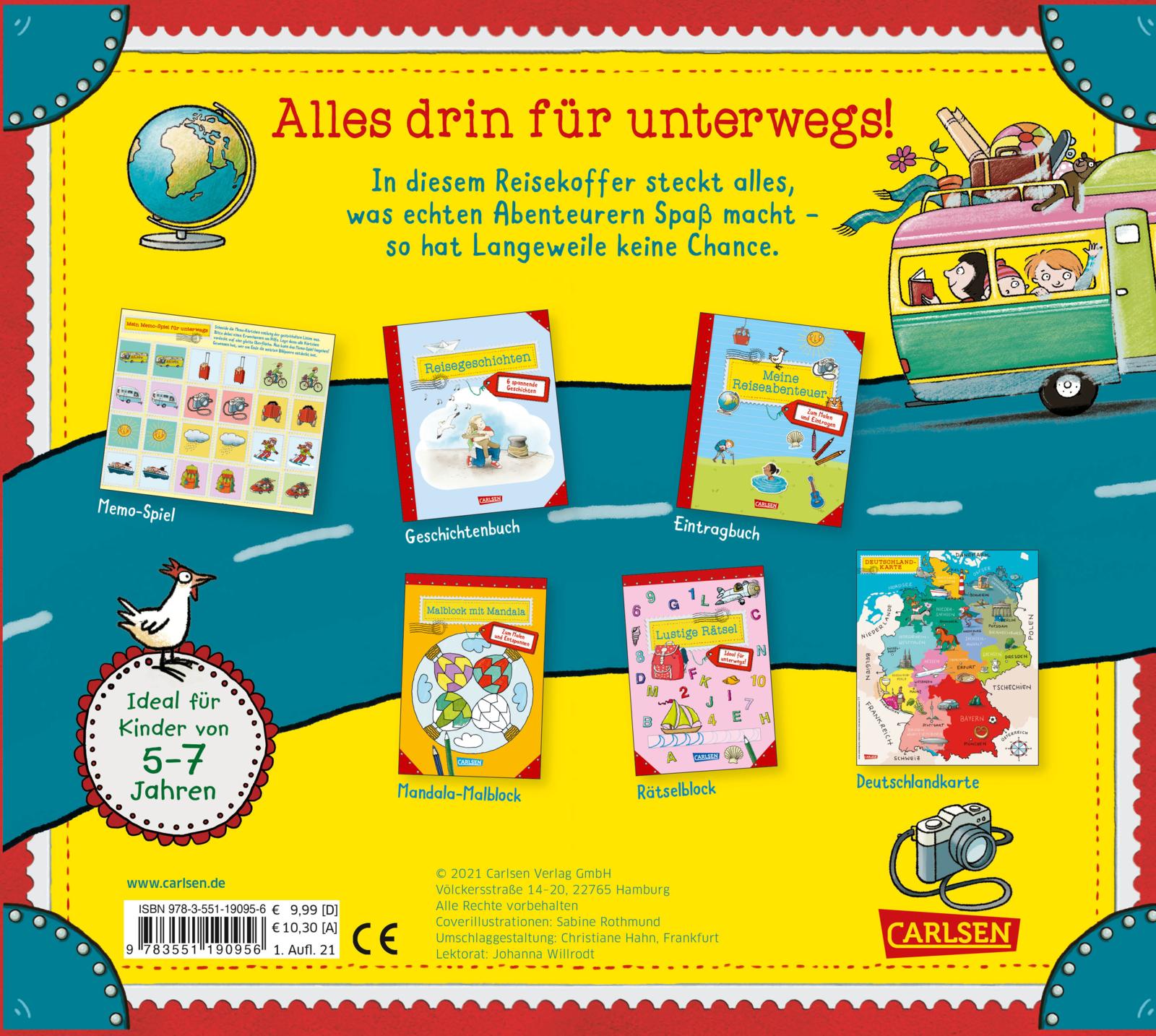 Spiel und Spaß für unterwegs (Buch-Set in Kofferform)