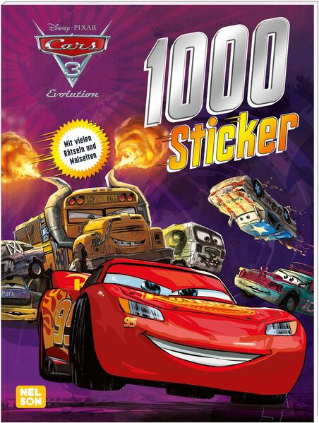 Disney Cars 3: 1000 Sticker (Mängelexemplar)