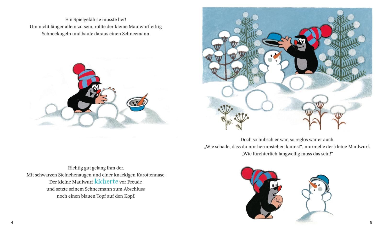 Der kleine Maulwurf und der Schneemann (Mängelexemplar)