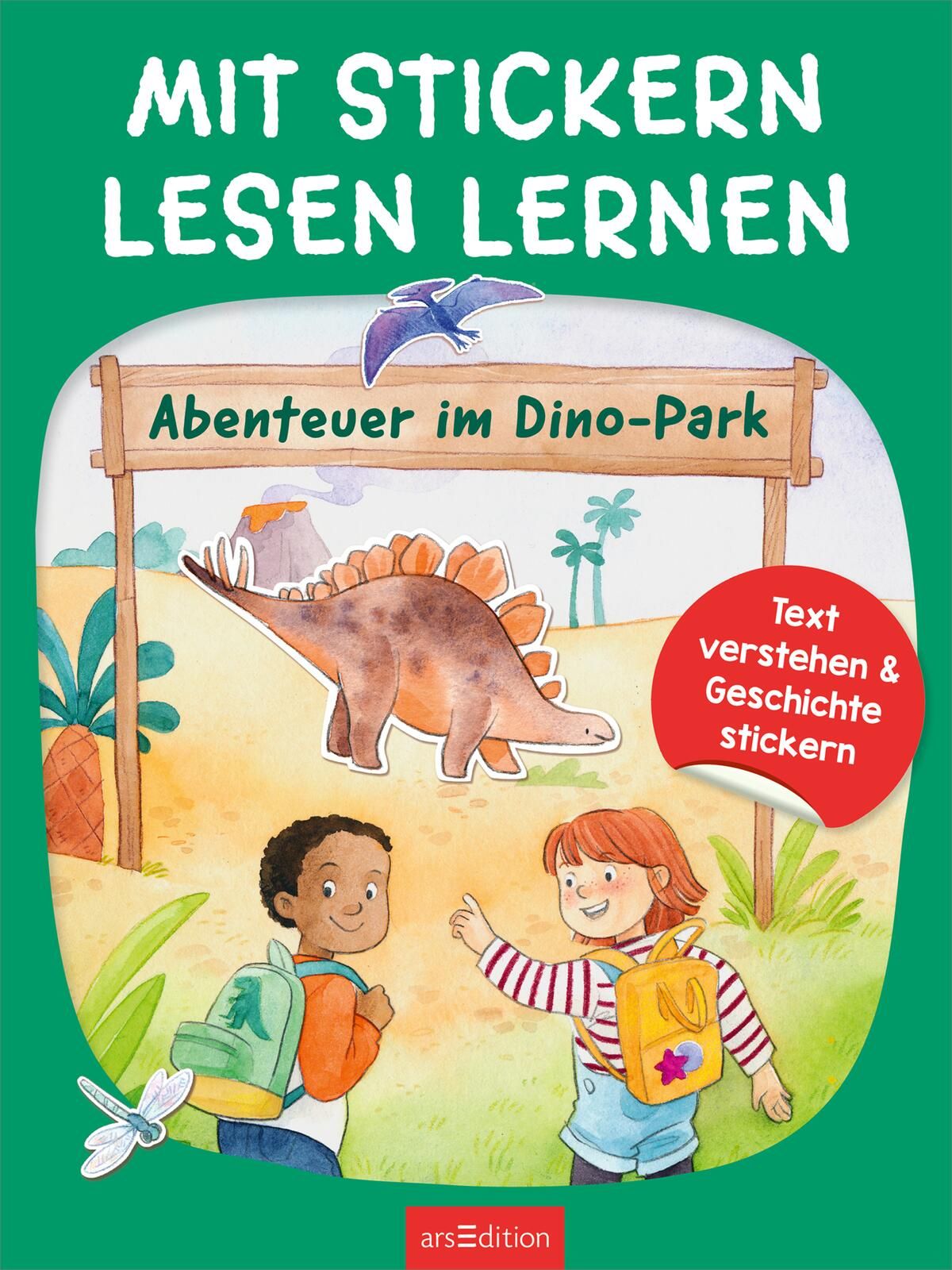 Mit Stickern Lesen lernen – Abenteuer im Dino-Park (Mängelexemplar)