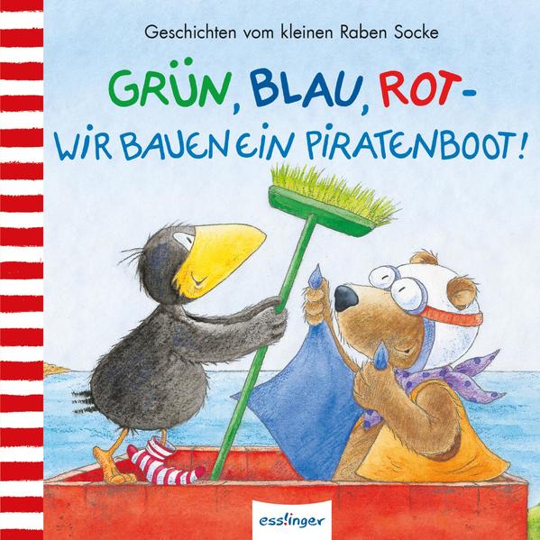 a39bd326c161444036023acd72e83d551674118891 Der kleine Rabe Socke: Grün, Blau, Rot – wir bauen ein Piratenboot!