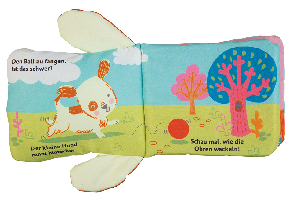 Mein Handpuppen-Buch. Kleiner Hund - Zum Vorlesen, Knuddeln und Spielen. Stoffbilderbuch