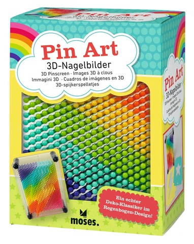 X_3D-Nagelbilder Regenbogen Pin Art