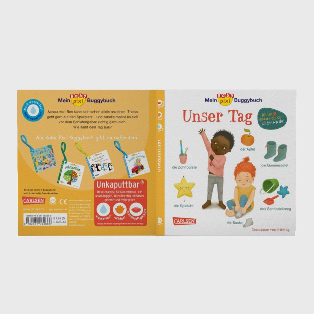 Baby Pixi (unkaputtbar) 146: Mein Baby-Pixi-Buggybuch: Unser Tag (Mängelexemplar)