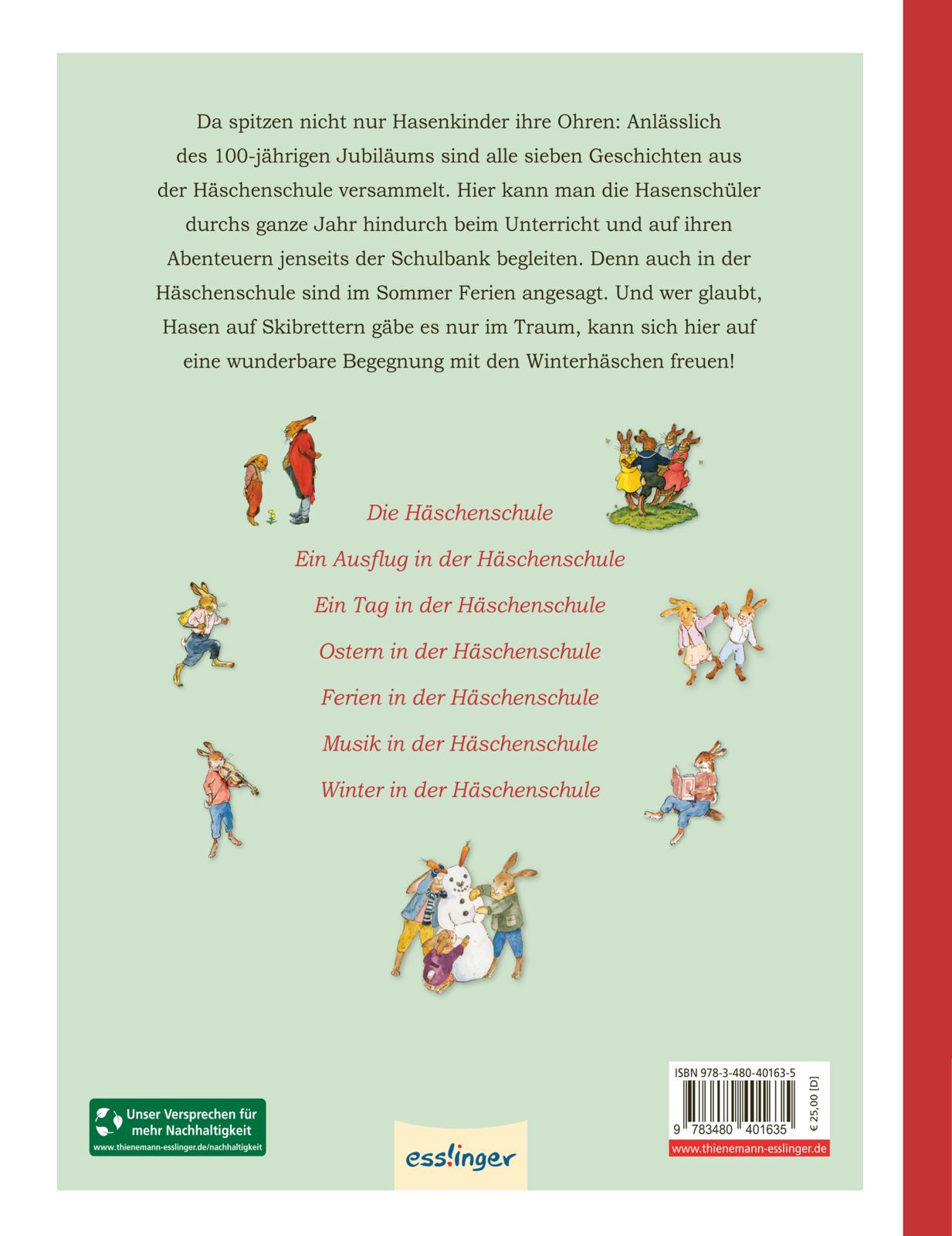 Die Häschenschule: Alle Geschichten in einem Band (Mängelexemplar)