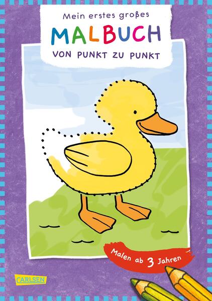 Ausmalbilder für Kita-Kinder: Mein erstes großes Malbuch: Punkt zu Punkt (Mängelexemplar)
