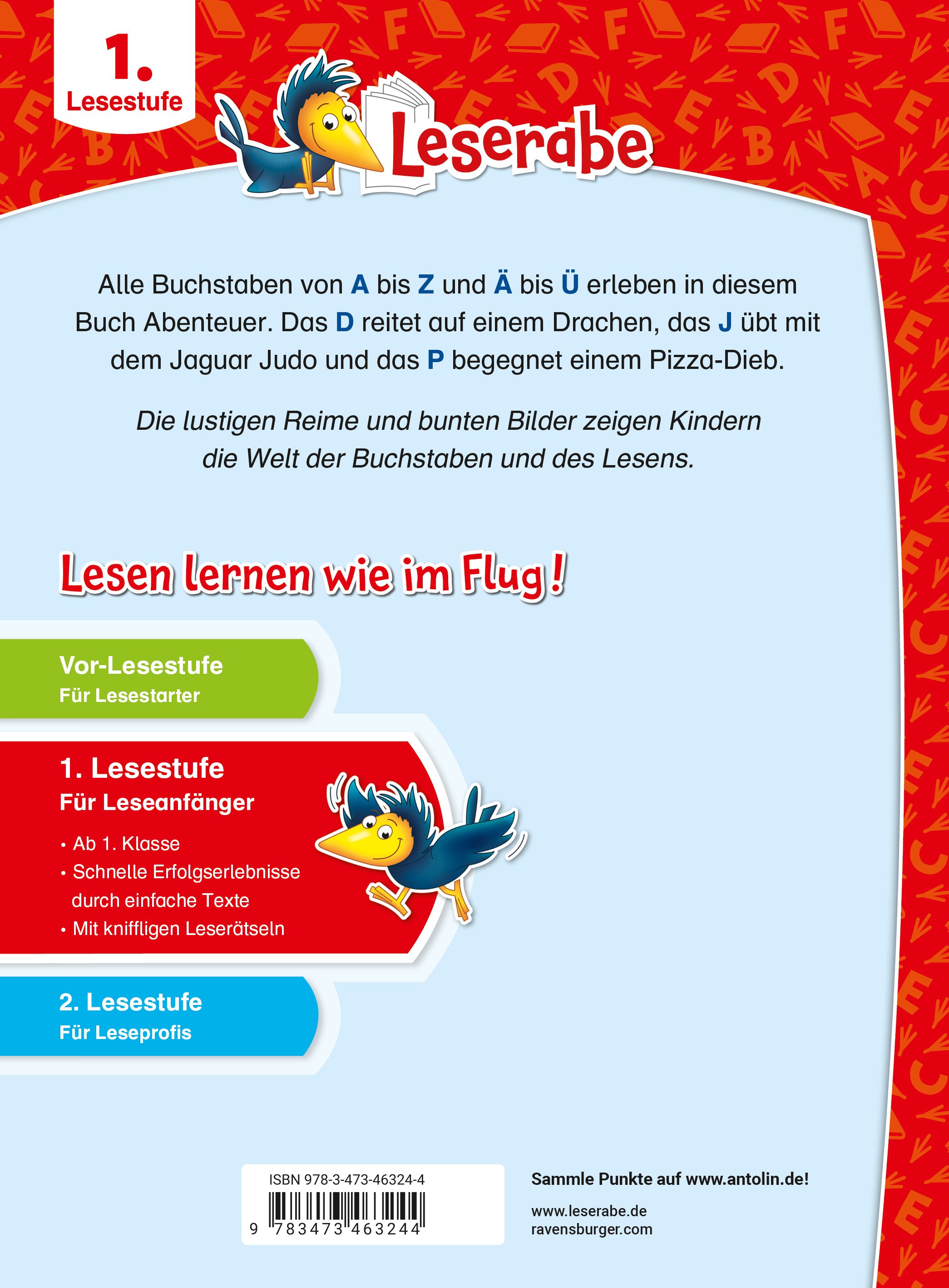 Leserabe Sonderausgaben - A wie Apfel, B wie Bär, das ABC ist gar nicht schwer - Lustige Reime zum Lesenlernen (Mängelexemplar)