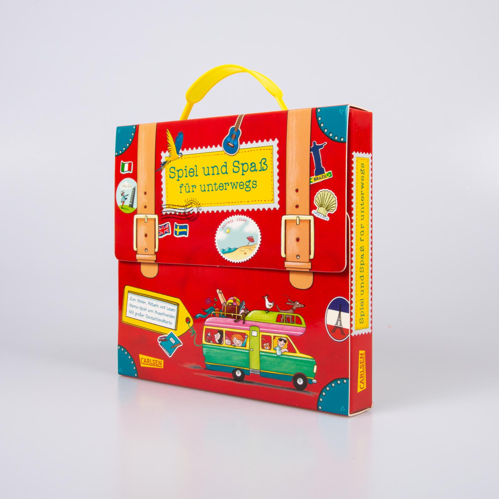 Spiel und Spaß für unterwegs (Buch-Set in Kofferform)
