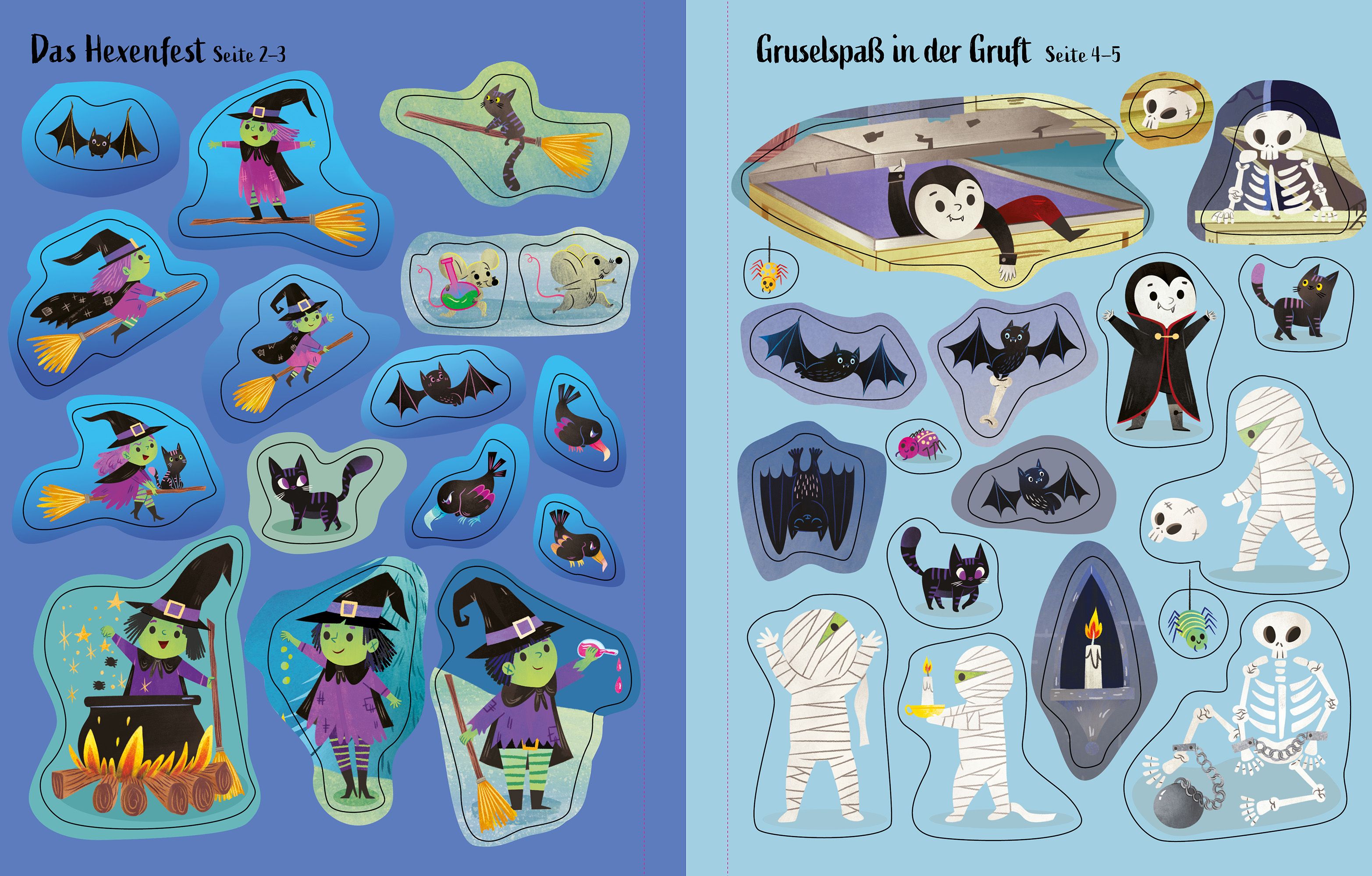 Mein erstes Stickerbuch: Hexen, Vampire, Monster (Mängelexemplar)