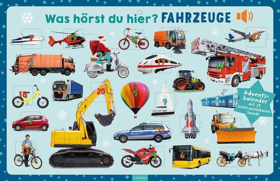 Sound-Adventskalender: Was hörst du hier? Fahrzeuge Sound-Adventskalender: Was hörst du hier? Fahrzeuge