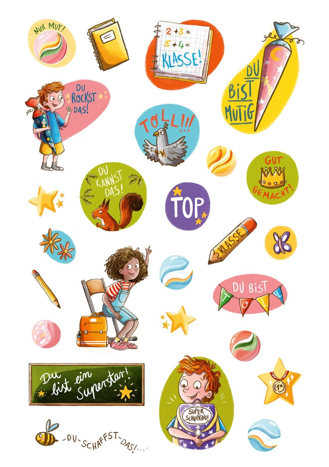 Mutmach-Sticker