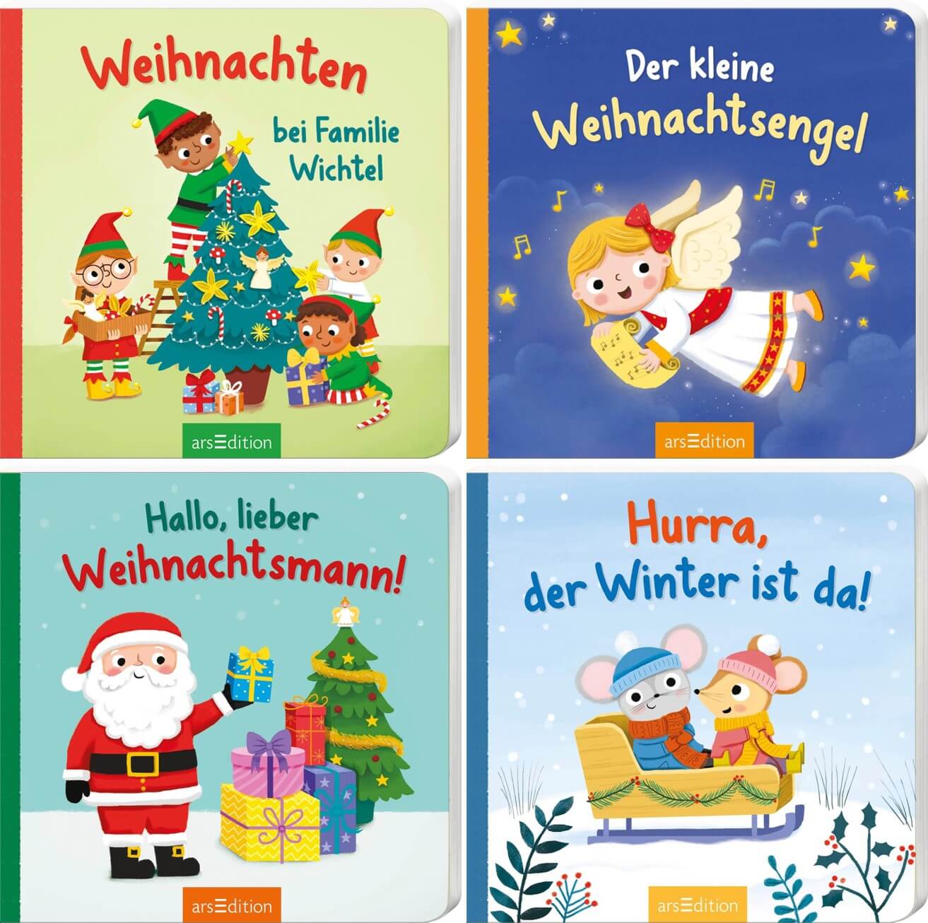 Sparpaket - 4 Pappbilderbücher Weihnachten