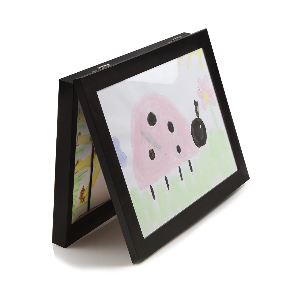 22003-open Kinderkunst Bilderrahmen mit Aufbewahrung - schwarz