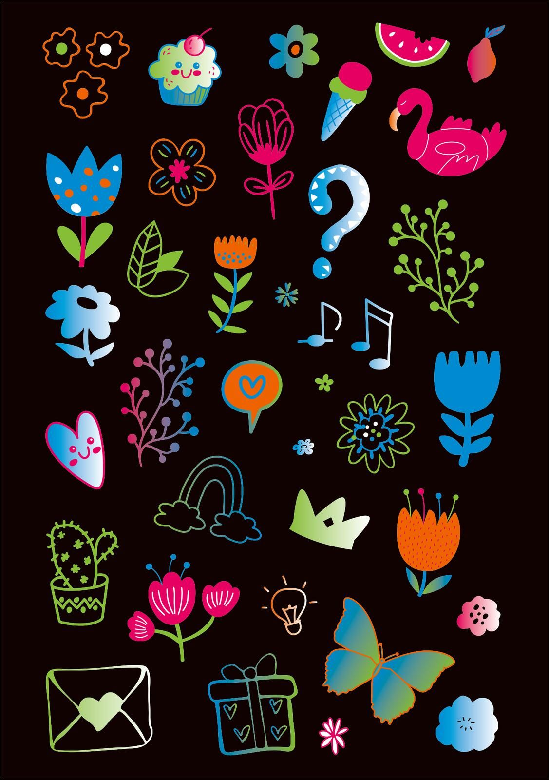 Neon-Sticker