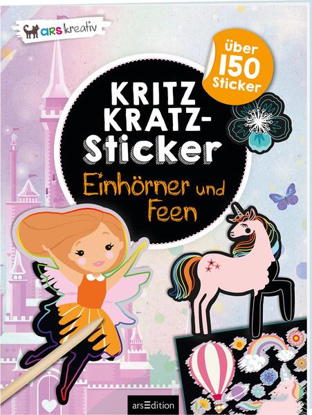 9577ecf7da1b6913d9da16bf714ed7b91738138085 Kritzkratz-Sticker – Einhörner und Feen - Über 150 Sticker
