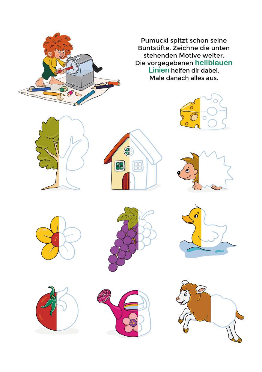 Lern-Spiel-Spaß mit Pumuckl - Mein Vorschulblock: Formen, Mengen und Laute (Mängelexemplar)