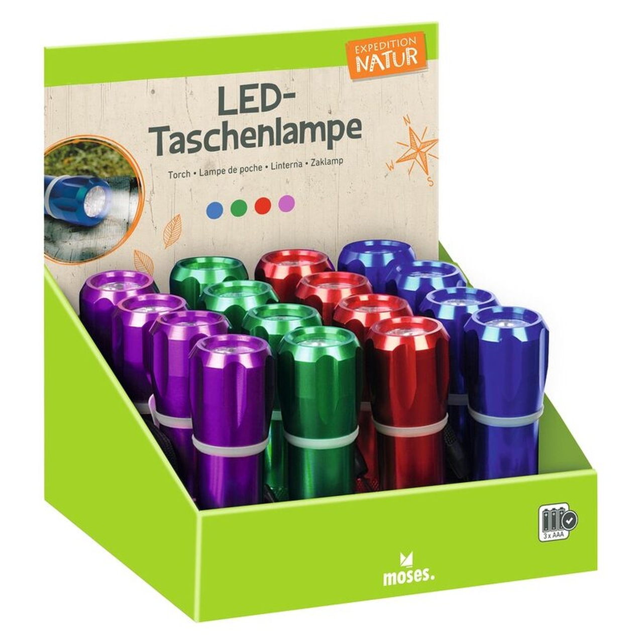 X_Expedition Natur Taschenlampe Power - LED (Farbe wird zufällig gewählt)