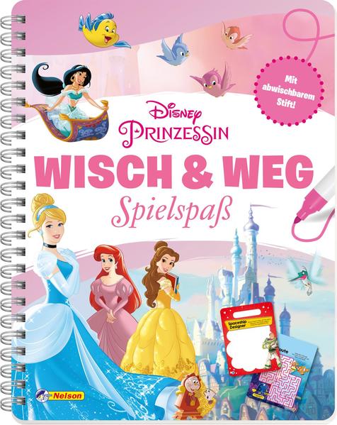 114c01d60bf559d772d824c66304ed2f1704882372 Disney Prinzessin: Wisch & Weg - Buch mit abwischbaren Seiten und Stift