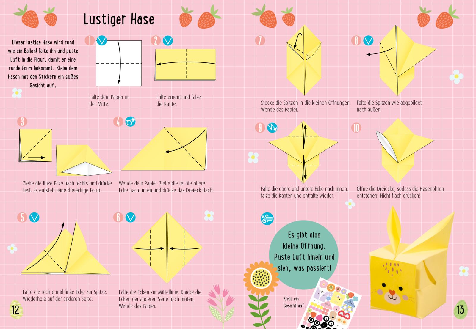 Bastelset für Kinder: Kreatives Bastelset: Oster-Origami - Bastelspaß zu Ostern (Mängelexemplar)