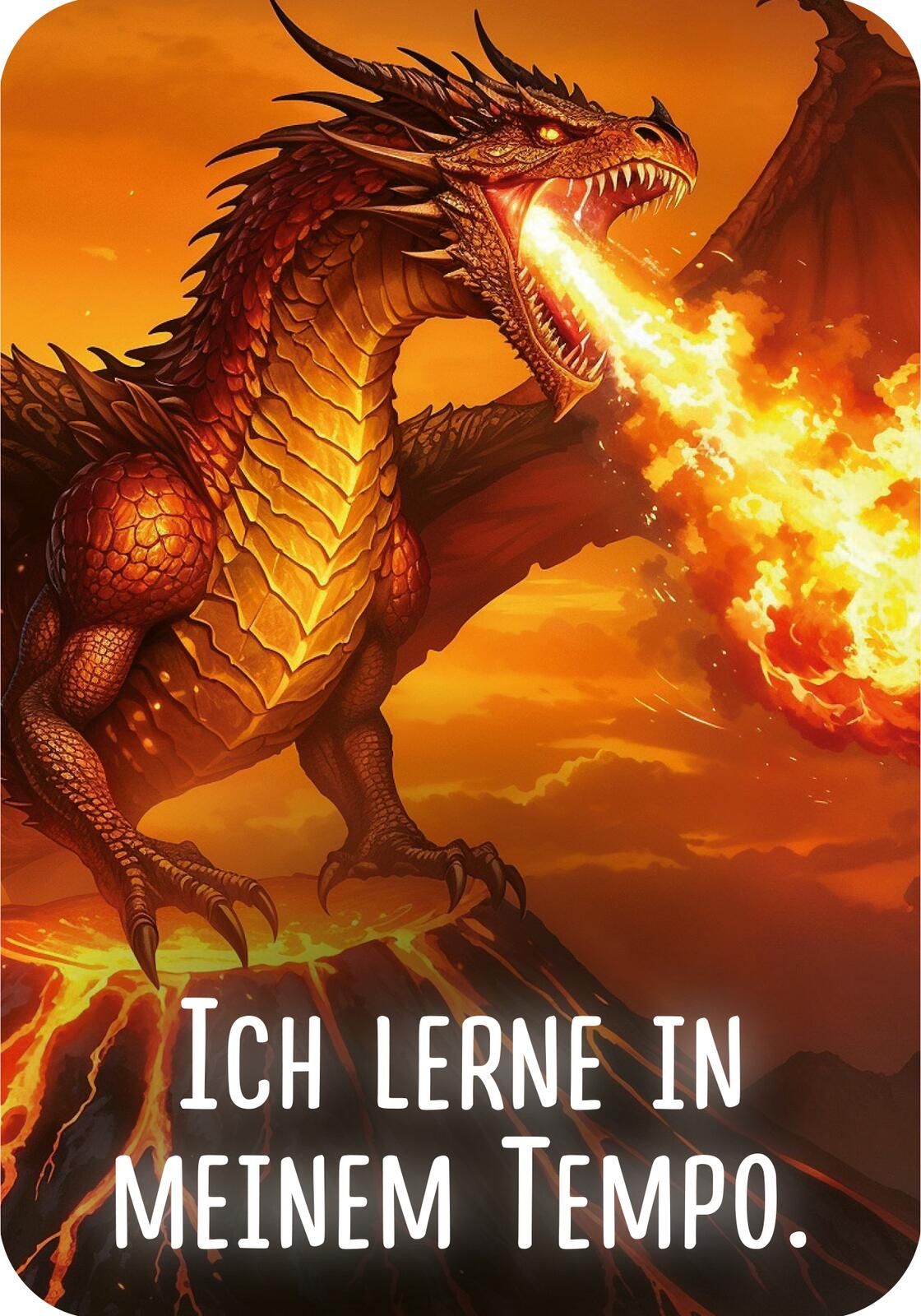 Mutmachkarten für die Schule – Drachen (Mängelexemplar)