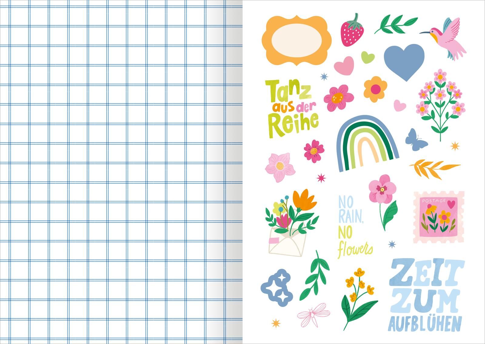 I Love to Bloom – Sticker-Liebe