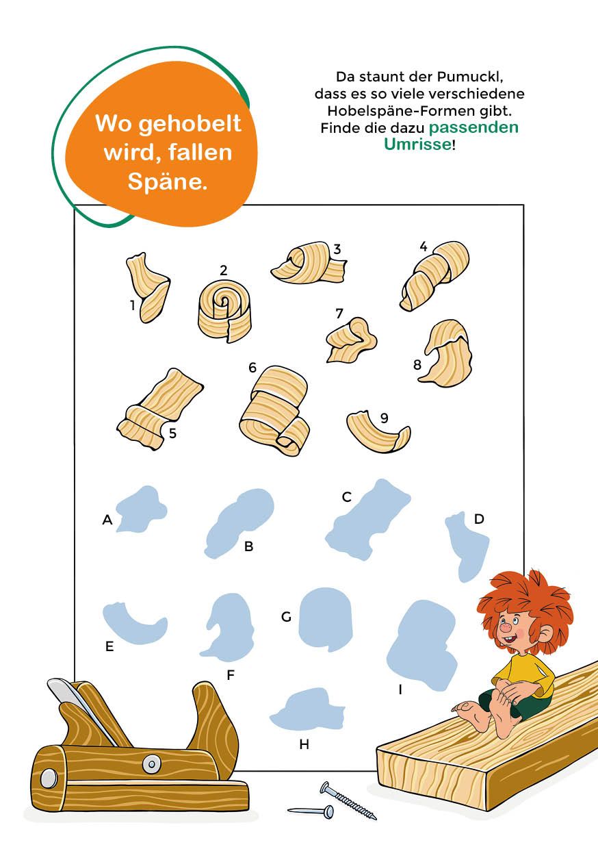 Lern-Spiel-Spaß mit Pumuckl - Mein Vorschulblock: Formen, Mengen und Laute (Mängelexemplar)