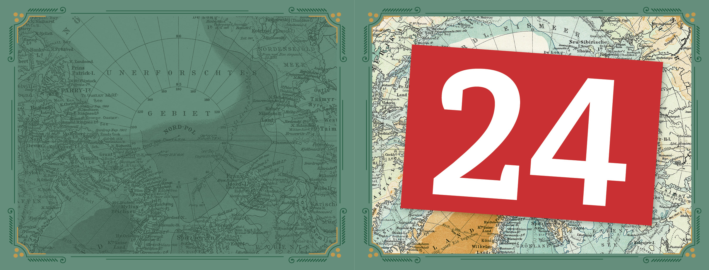 Landkarten aus aller Welt – Mein Rätseladventskalender - Löse die 24 Rätsel (Mängelexemplar)