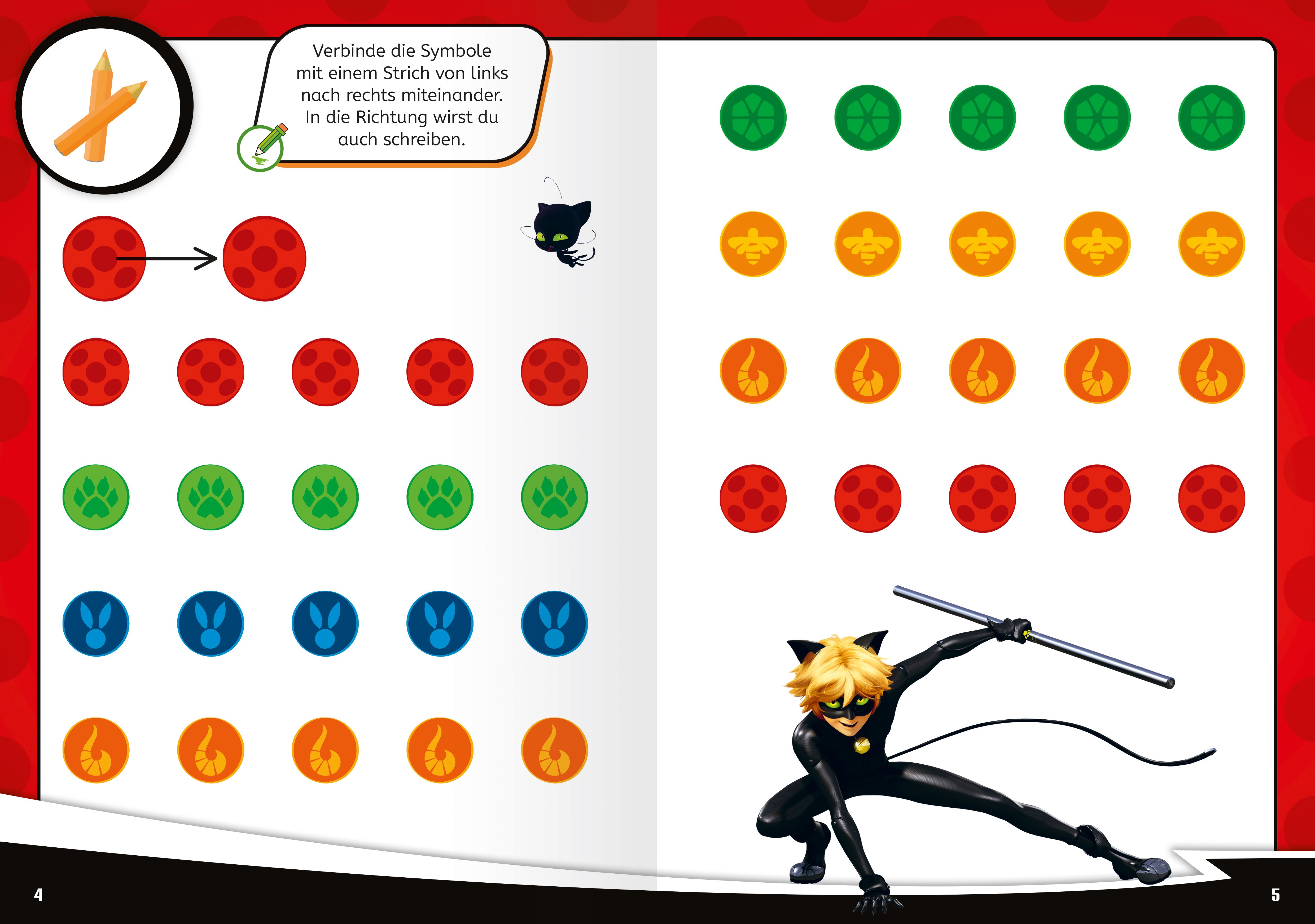 Miraculous: Das große Vorschulbuch - Buchstaben, Zahlen, Konzentration (Mängelexemplar)