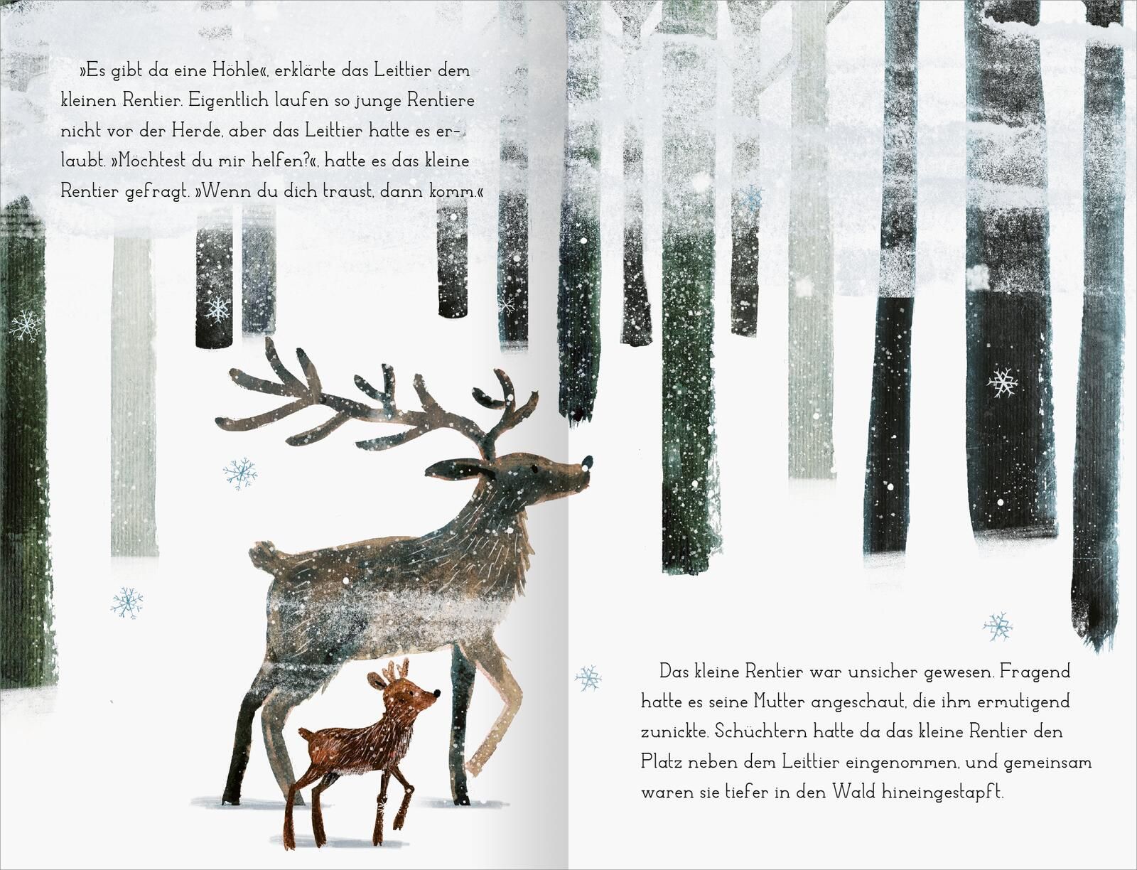 Das kleine Rentier und das Rotkehlchen