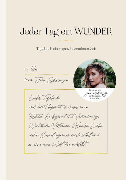 f373f294a651314abfd93fbb33c5c57c1737982358 Jeder Tag ein Wunder - Tagebuch einer ganz besonderen Zeit von Jana Schwarzer (janasdiary)