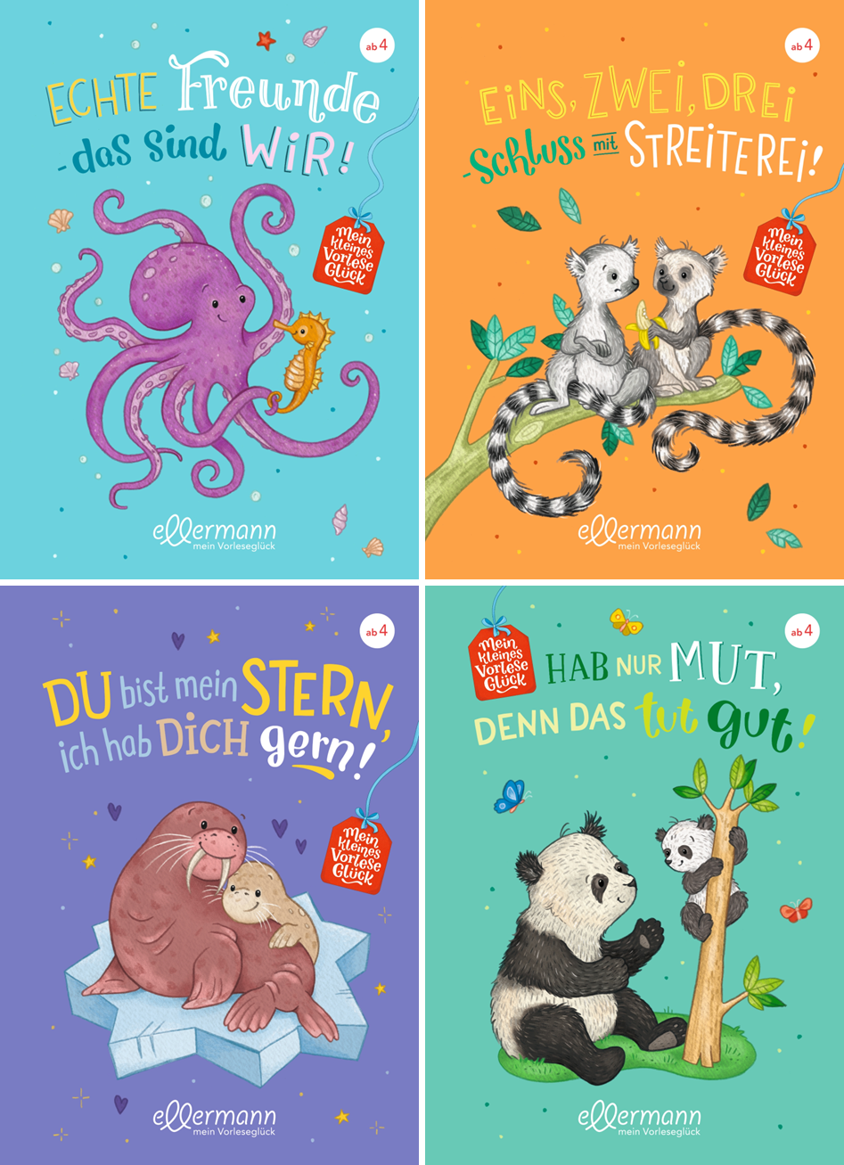 Sparpaket - 4er-Set Mein kleines Vorleseglück.