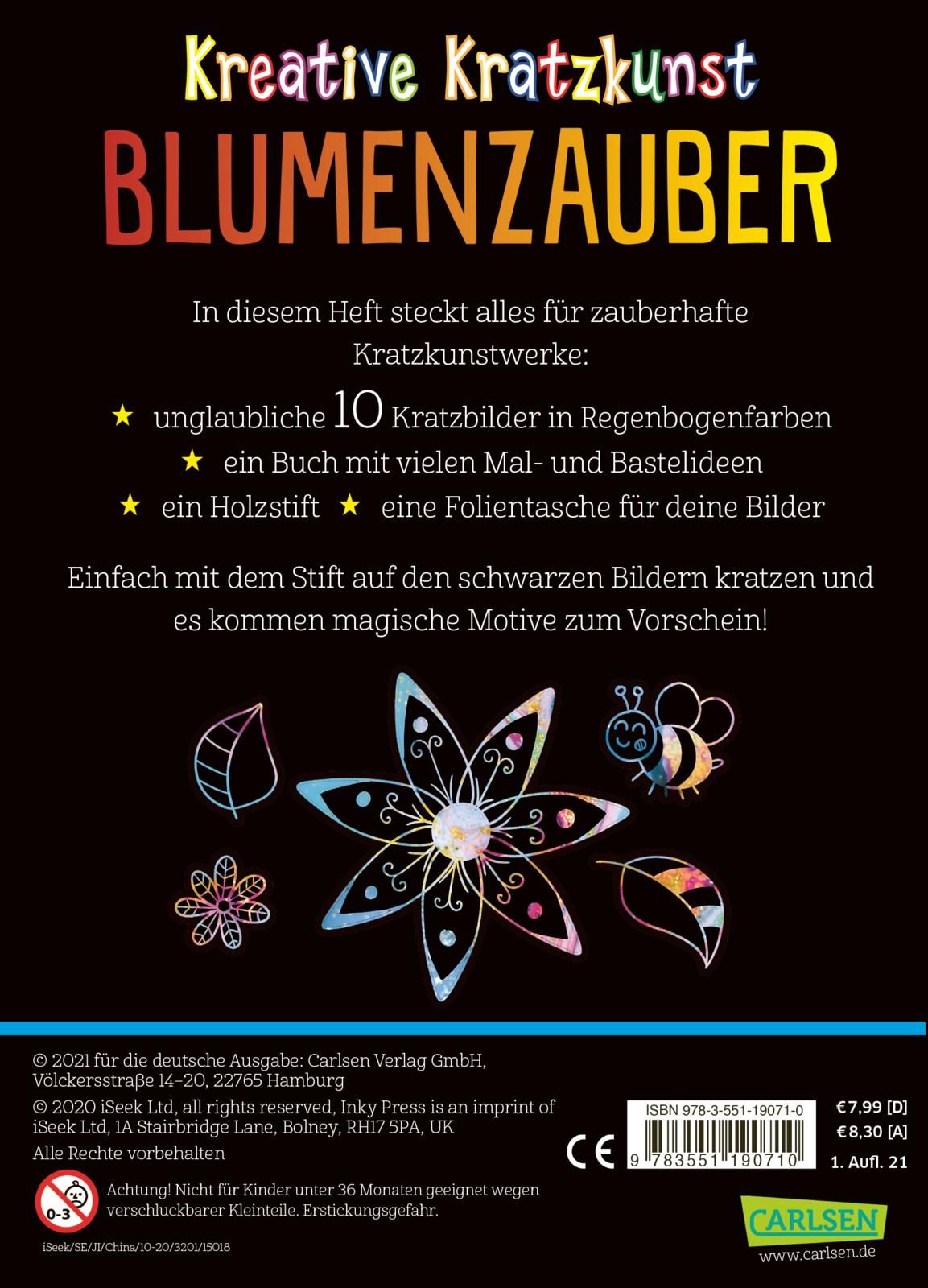 Kreative Kratzkunst: Blumenzauber (Mängelexemplar)