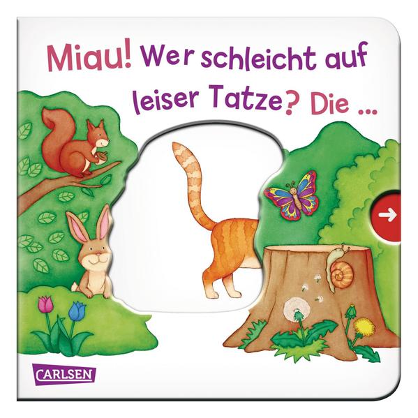 Miau! Wer schleicht auf leiser Tatze? Die ... Katze! - Großausgabe - ab 18 Monaten
