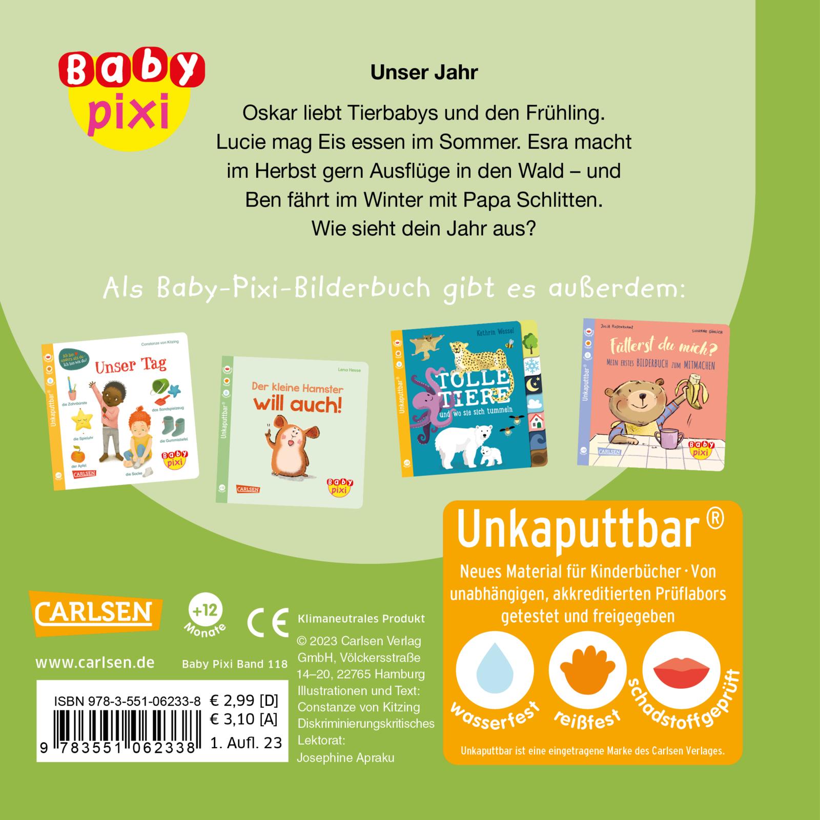 Baby Pixi (unkaputtbar) 118: Unser Jahr (Mängelexemplar)