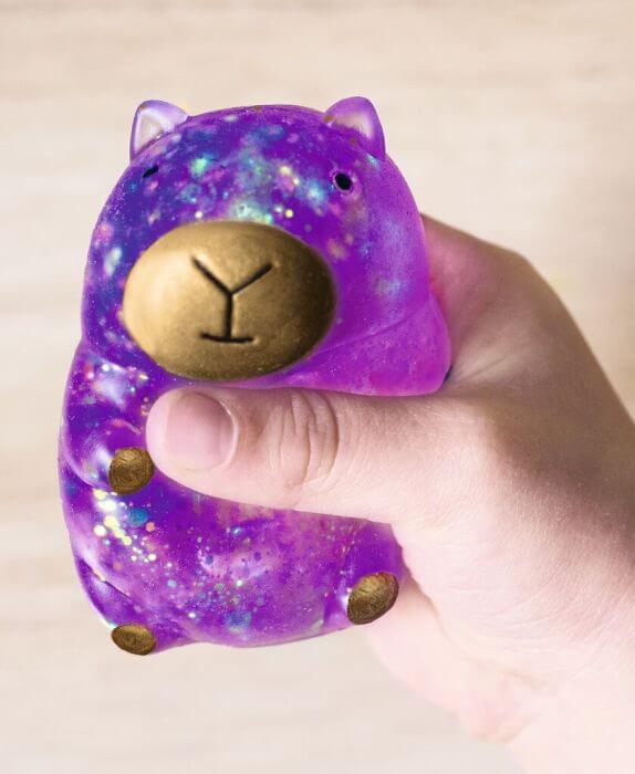 X_Capybara Glitzer-Knautschi (Farbe wird zufällig gewählt)