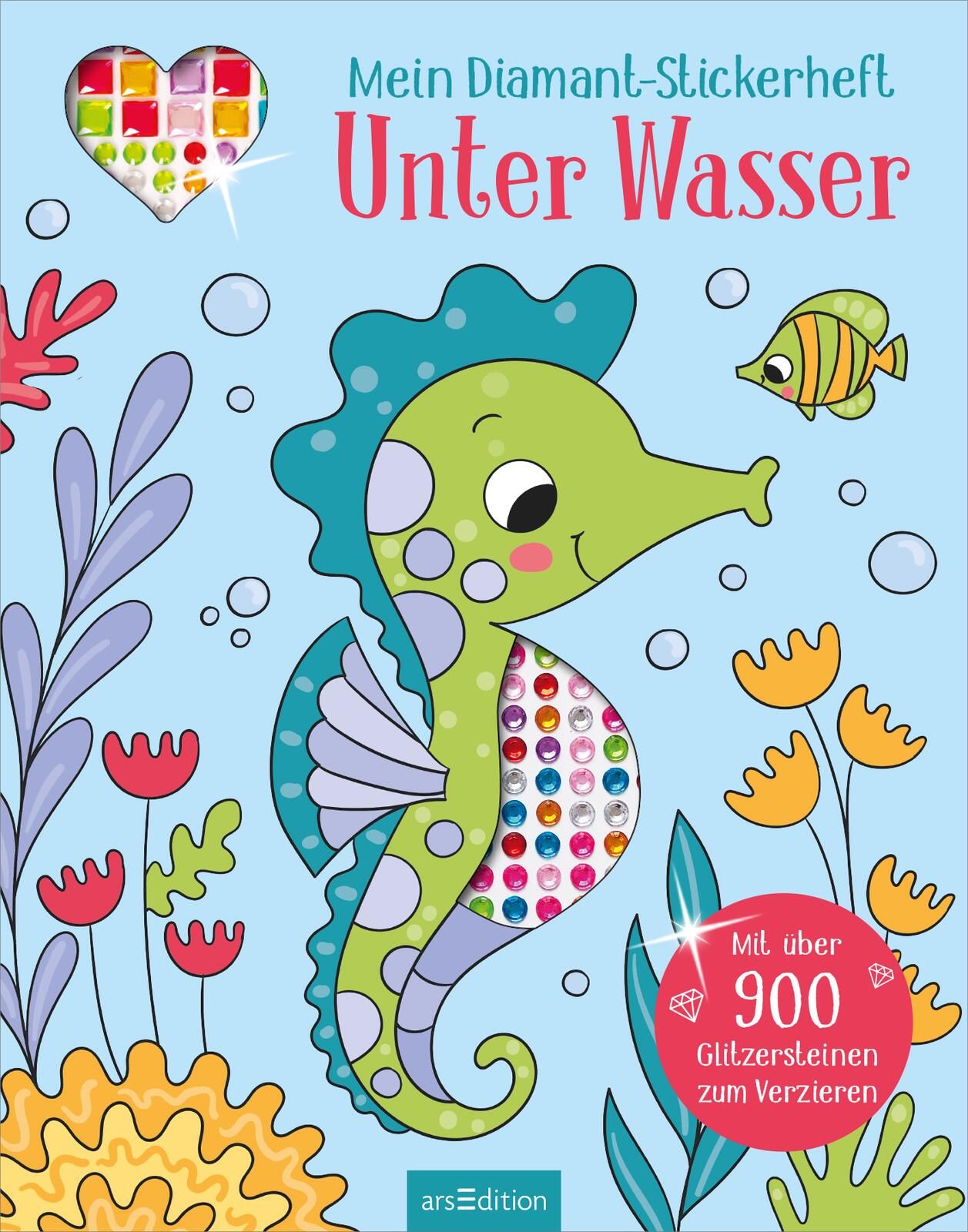 Mein Diamant-Stickerheft – Unter Wasser (Mängelexemplar)