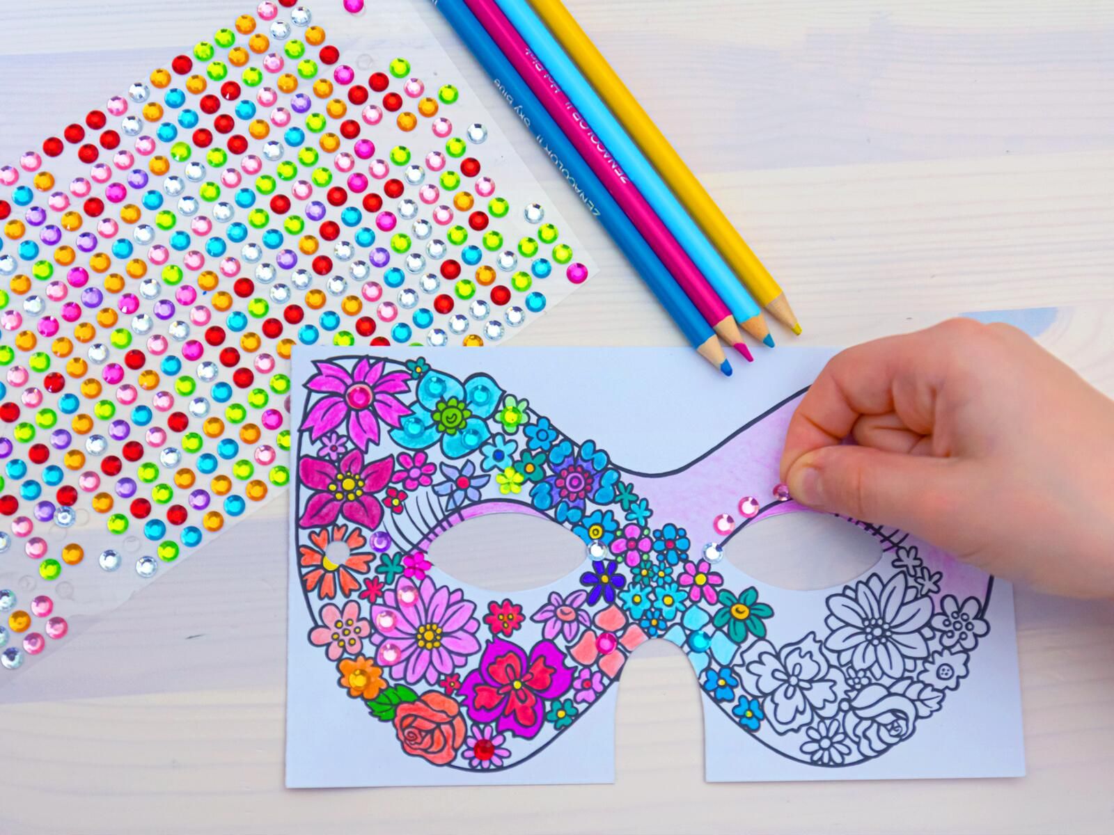 Diamantmasken – Glitzerspaß