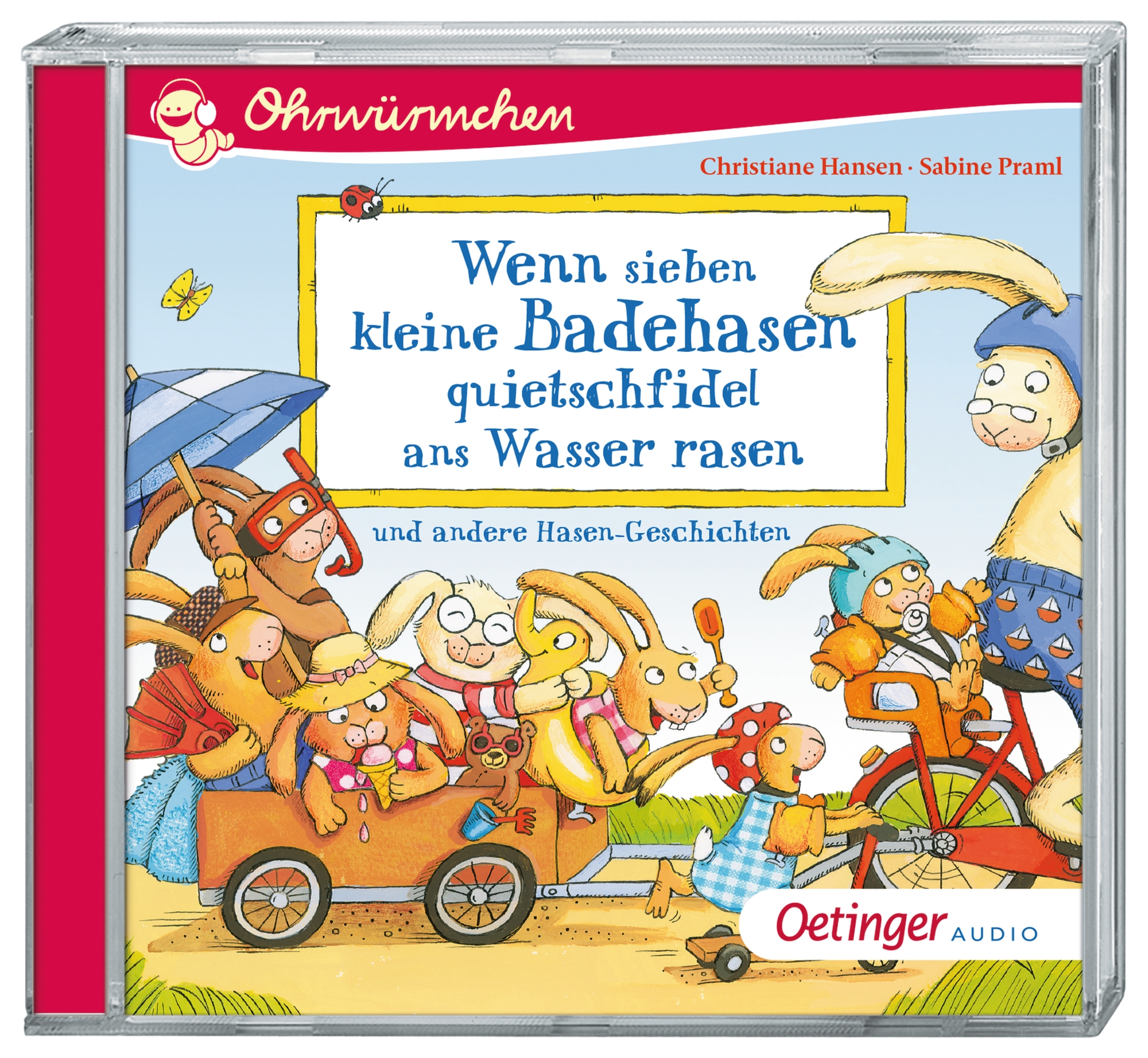 409aa16a6e919b3dad3722711ea870c71739374246 Wenn sieben kleine Badehasen quietschfidel ans Wasser rasen und andere Hasen-Geschichten - Ohrwürmchen - CD