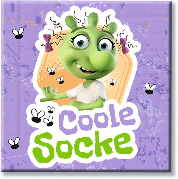 83fa79594f076763b89d5e25e61404d71731659131 Die Olchis. Magnet "Coole Socke“