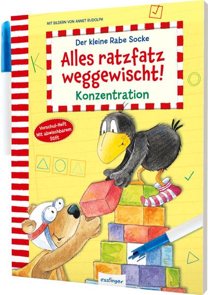 Der kleine Rabe Socke: Alles ratzfatz weggewischt! Konzentration (Mängelexemplar)
