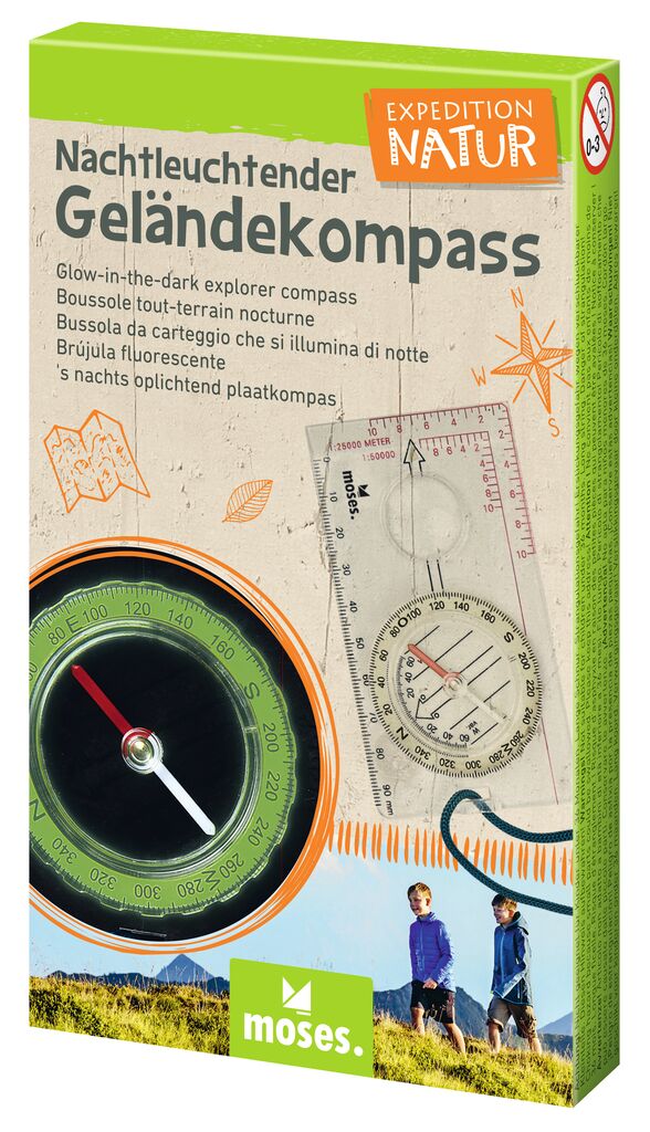 X_Expedition Natur - Nachtleuchtender Geländekompass