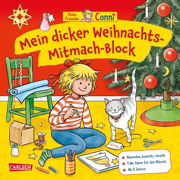 Conni Gelbe Reihe (Beschäftigungsbuch): Mein dicker Weihnachts-Mitmach-Block (Mängelexemplar)