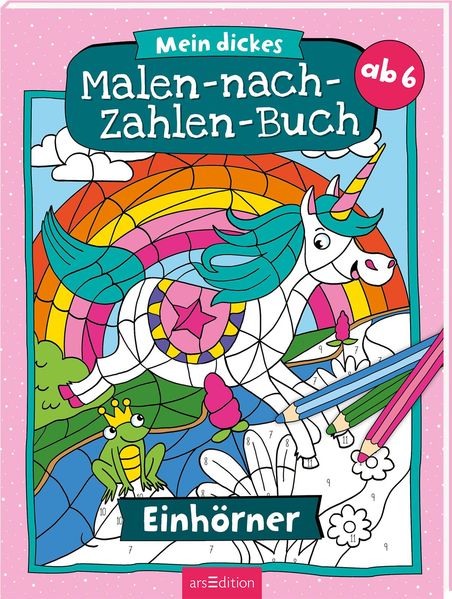 Mein dickes Malen-nach-Zahlen-Buch – Einhörner (Mängelexemplar)