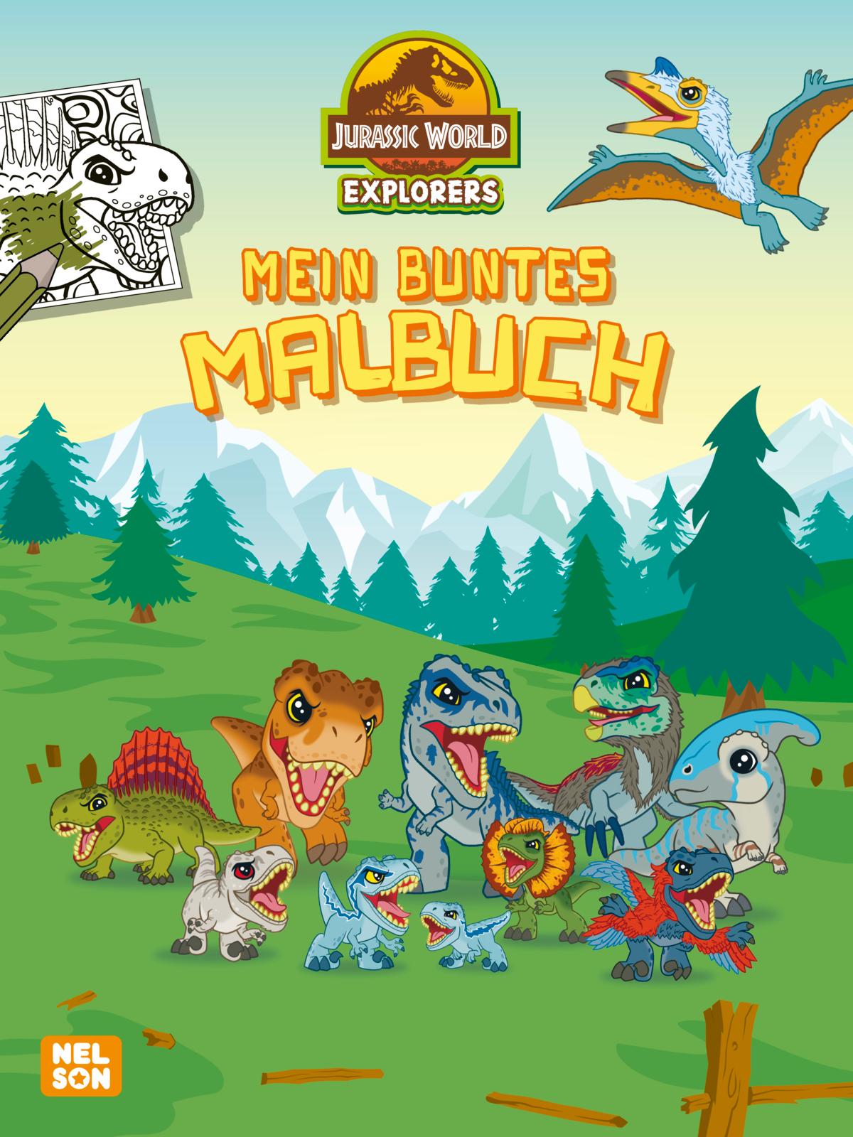 Jurassic World Explorers: Mein buntes Malbuch (Mängelexemplar)
